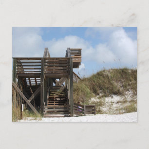 Cape San Blas Florida Dunewalk från strandsidan Vykort