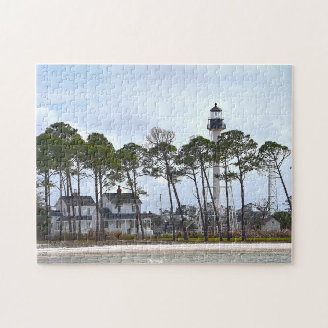 Cape San Blas Lighthouse, Port St Joe, Florida Pussel (Horisontell)