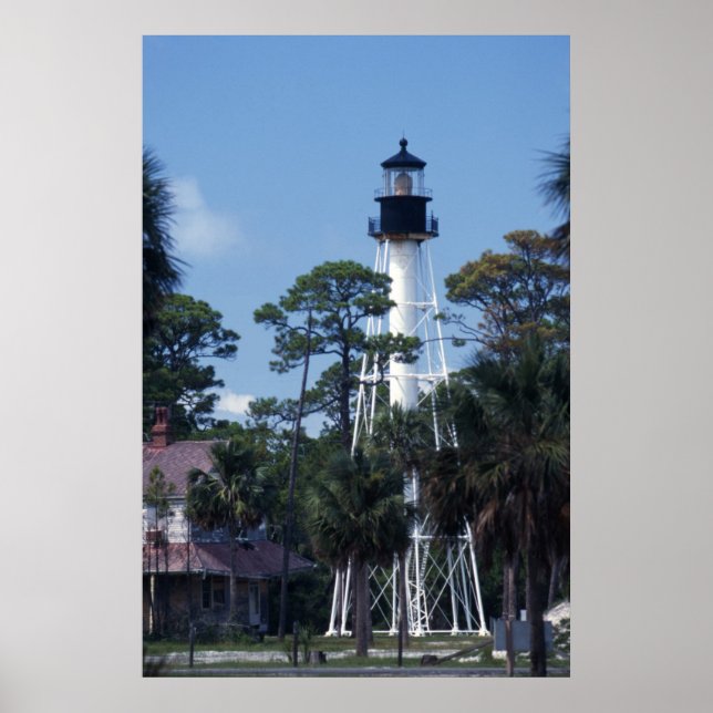 Cape San Blas Lighthouse Poster (Framsidan)