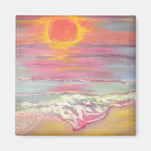 Cape San Blas Sunset Beach Magnet (Framsidan)