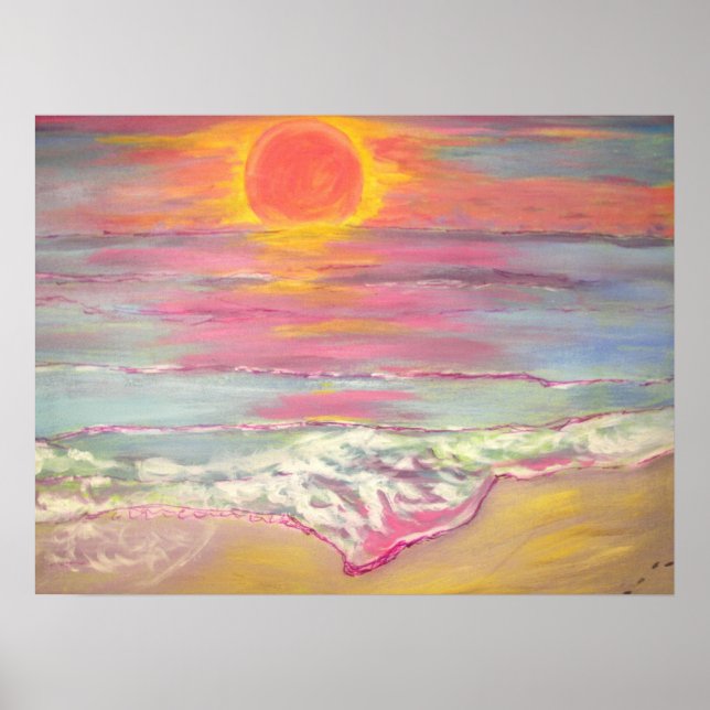 Cape San Blas Sunset Beach Poster (Framsidan)