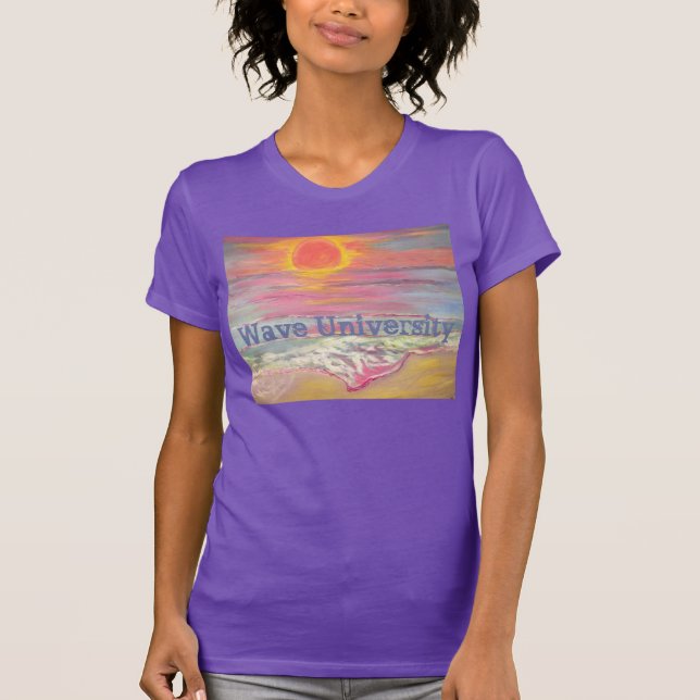 Cape San Blas Sunset Beach Vågar T Shirt (Framsida)