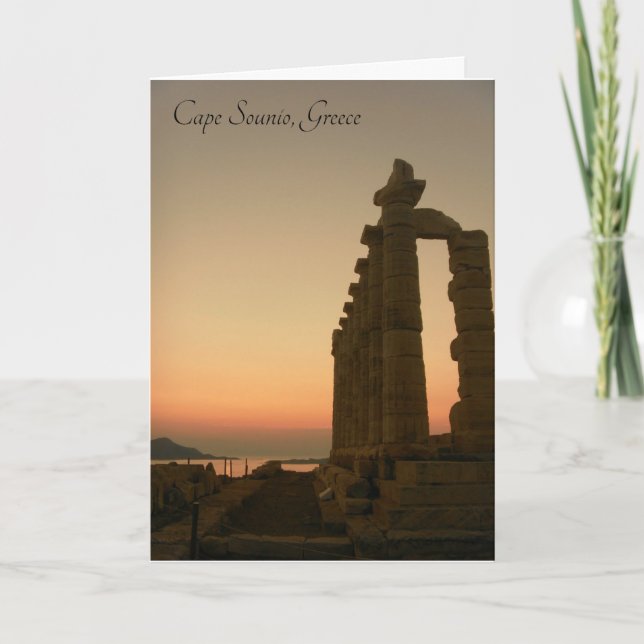 Cape Sounio, Grekland - kort (Framsida)