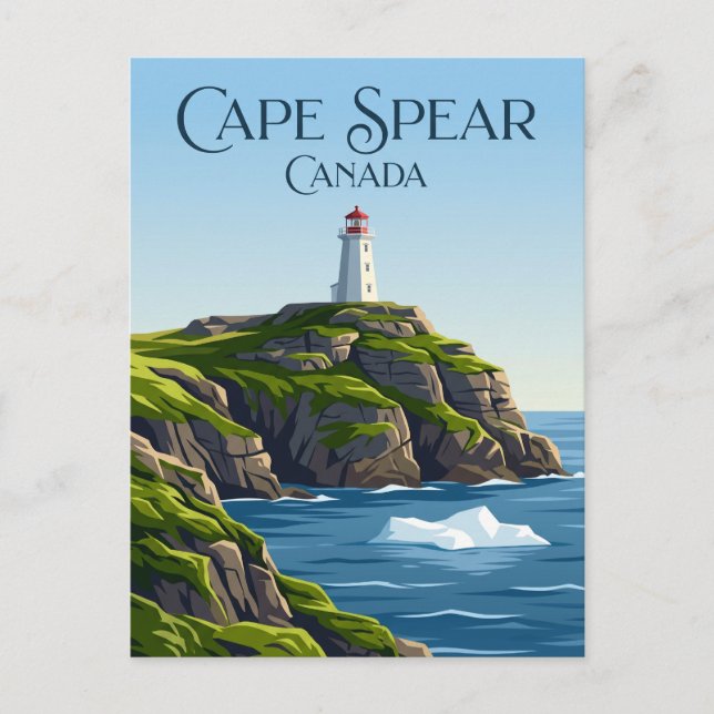 Cape Spear fyr Kanada Vykort (Framsida)