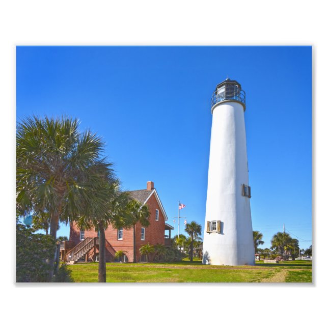 Cape St. George Lighthouse, Florida Fototryck (Framsidan)