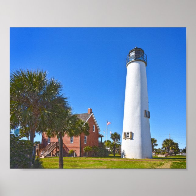 Cape St. George Lighthouse, Florida Poster (Framsidan)