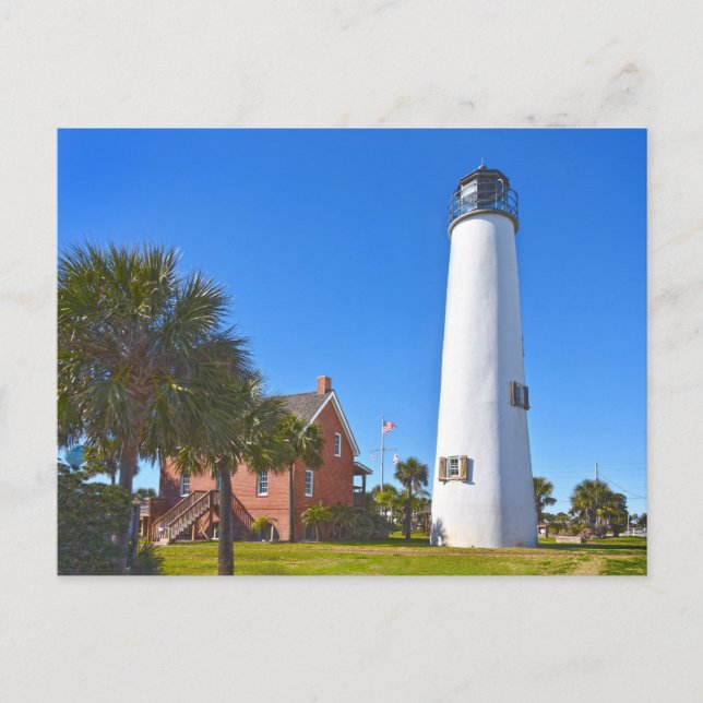 Cape St. George Lighthouse, Florida Vykort (Framsida)
