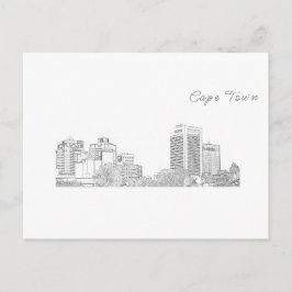 Cape Town Architecture Byggnad Sketch Vykort