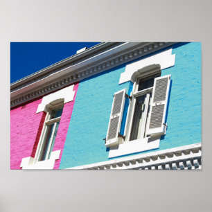 Cape Town Bo-Kaap Architecture South Afrika SA Poster