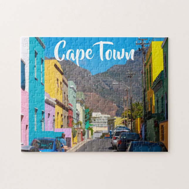 Cape Town Bo-Kaap Cityscape South Afrika Pussel (Horisontell)