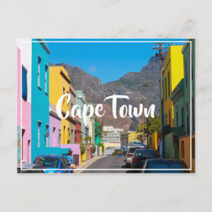 Cape Town Bo-Kaap Cityscape South Afrika Vykort