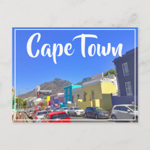 Cape Town Bo-Kaap Cityscape South Afrika Vykort