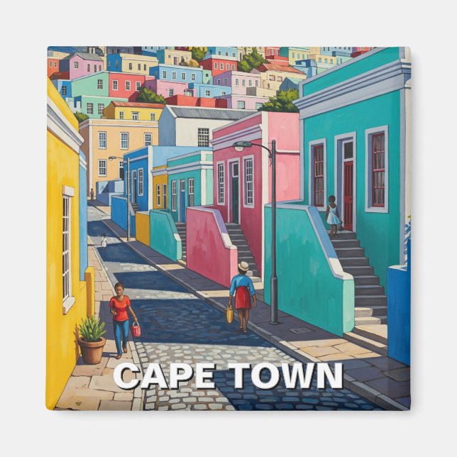 Cape Town Bo-kaap  South Africa Magnet (Framsidan)