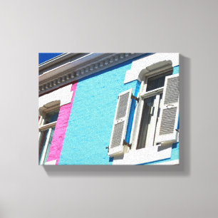 Cape Town Bo-Kaap Sydafrika SA Arkitektur Canvastryck