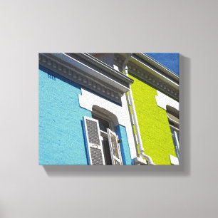 Cape Town Bo-Kaap Sydafrika SA Arkitektur Canvastryck