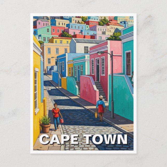 Cape Town Bo-kaap  Sydafrika Vykort (Framsida)