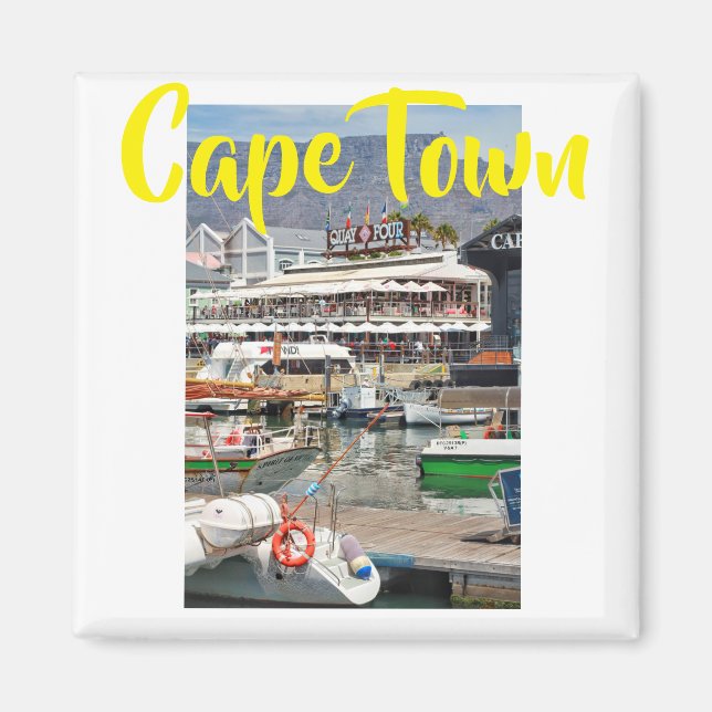 Cape Town Bord Mountain City View Magnet (Framsidan)