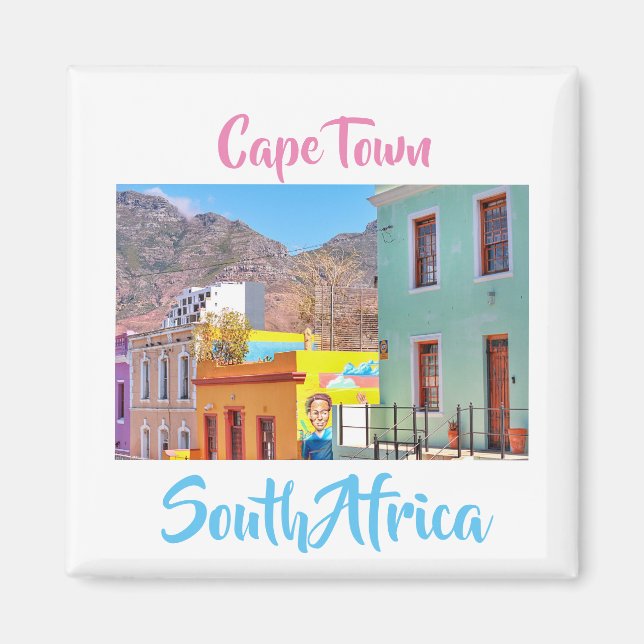 Cape Town Bord Mountain City View Magnet (Framsidan)