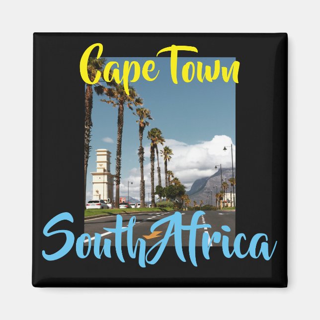Cape Town Bord Mountain City View Magnet (Framsidan)