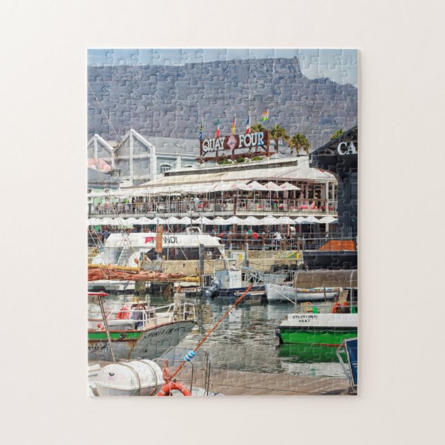 Cape Town Bord Mountain Cityscape Waterfront Pussel (Vertikal)