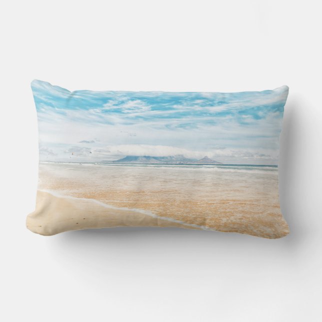 Cape Town Bord Mountain Collage Pastel Cushion Lumbarkudde (Framsida)