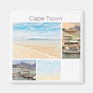 Cape Town Bord Mountain Collage Pastel Magnet