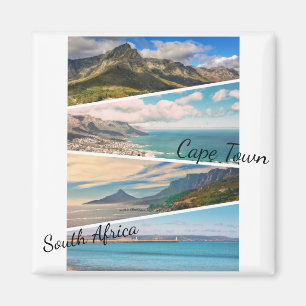 Cape Town Bord Mountain Ocean Collage Magnet