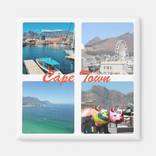 Cape Town Bord Mountain Ocean Collage Magnet
