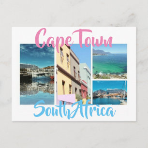 Cape Town Bord Mountain Waterfront Bo Kaap Vykort
