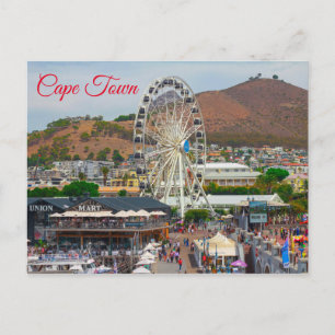 Cape Town Bord Mountain Waterfront Cityscape Vykort