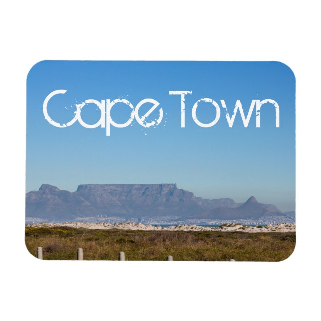 Cape Town Bord Mountain ZA South Afrika Magnet (Horisontell)