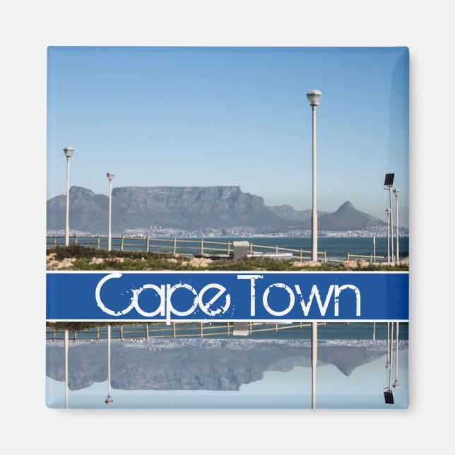 Cape Town Bord Mountain ZA South Afrika Magnet (Framsidan)