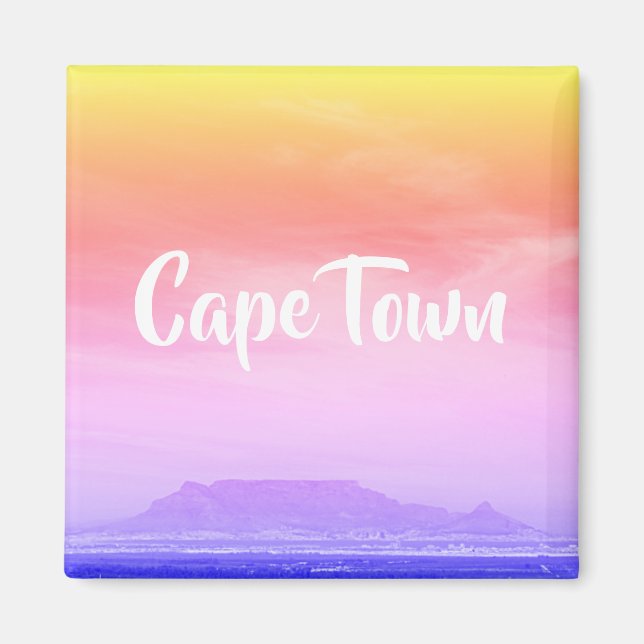 Cape Town Bord Mountain ZA South Afrika Magnet (Framsidan)