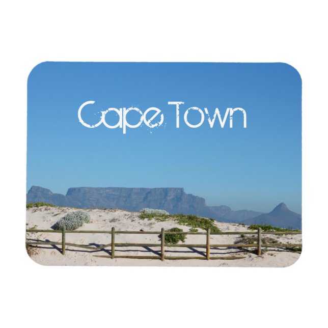 Cape Town Bord Mountain ZA South Afrika Magnet (Horisontell)