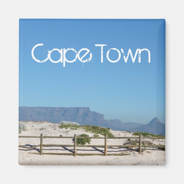 Cape Town Bord Mountain ZA South Afrika Magnet (Framsidan)