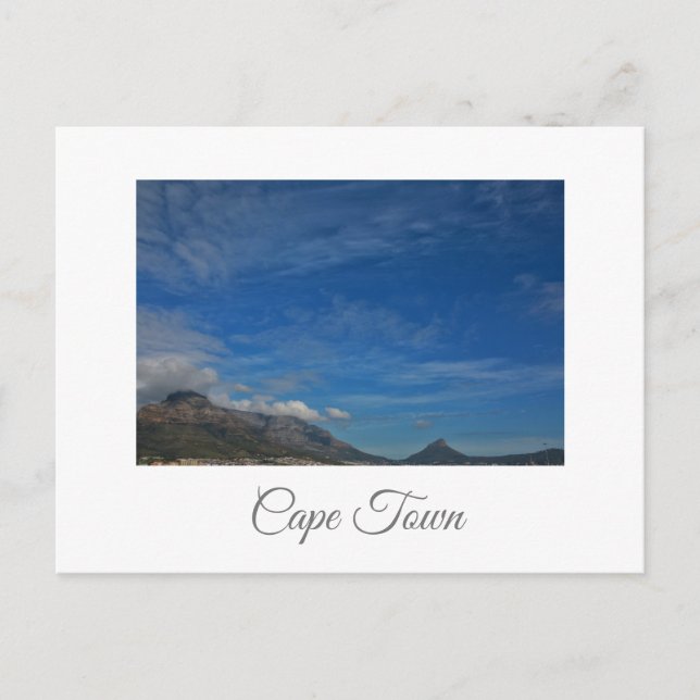 Cape Town Bord Mountain ZA South Afrika Vykort (Framsida)