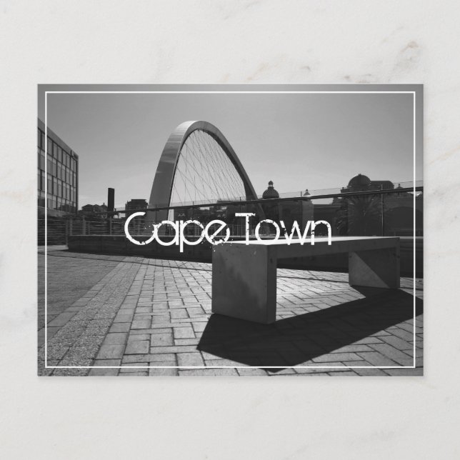 Cape Town Canal Walk Area Architecture Monochrome Vykort (Framsida)