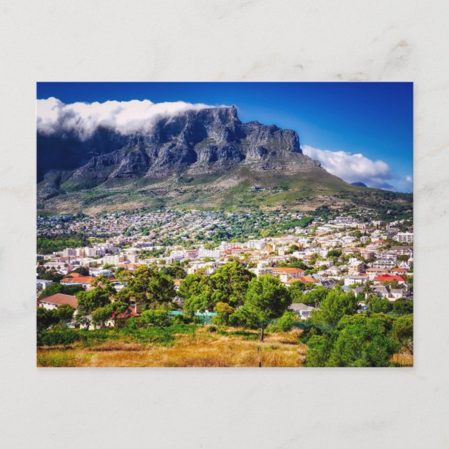 Cape Town City Bord Mountain Vykort (Framsida)