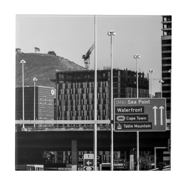 Cape Town City Center Cityscape South Afrika Kakelplatta (Framsidan)