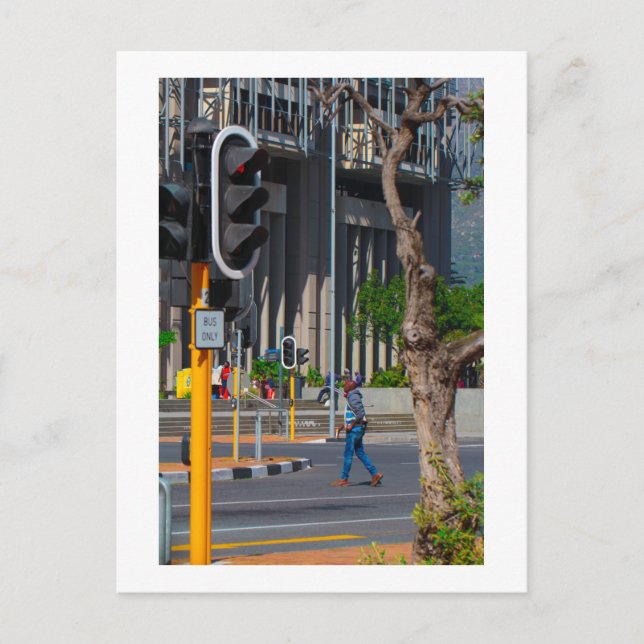 Cape Town City Center Cityscape South Afrika Vykort (Framsida)