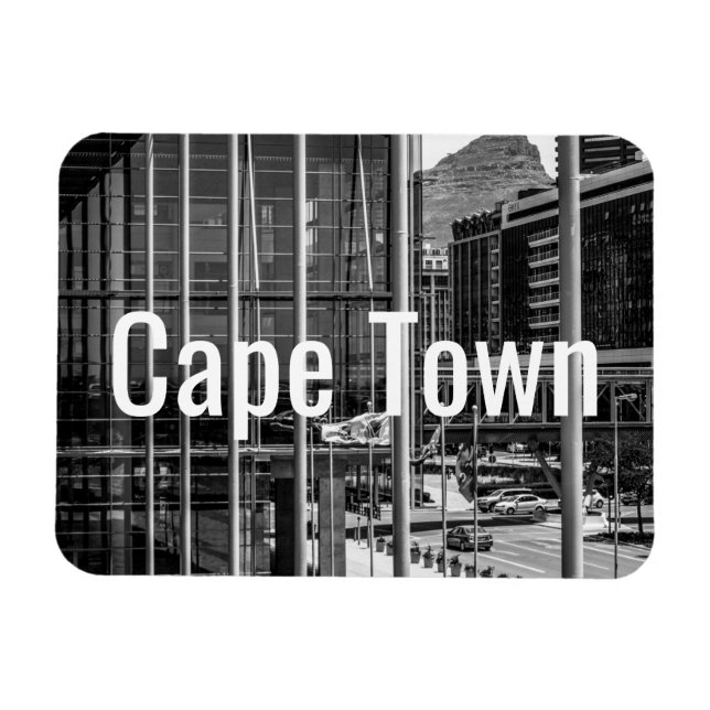 Cape Town Cityscape Architecture South Afrika Magn Magnet (Horisontell)