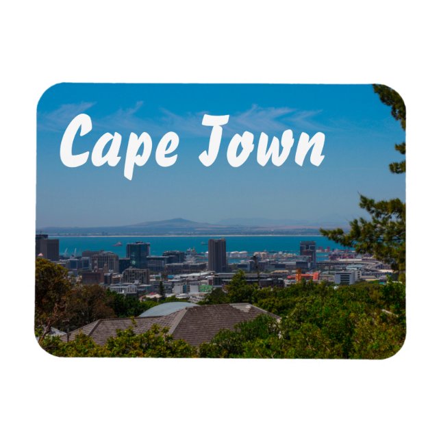 Cape Town Cityscape Architecture South Afrika Magnet (Horisontell)