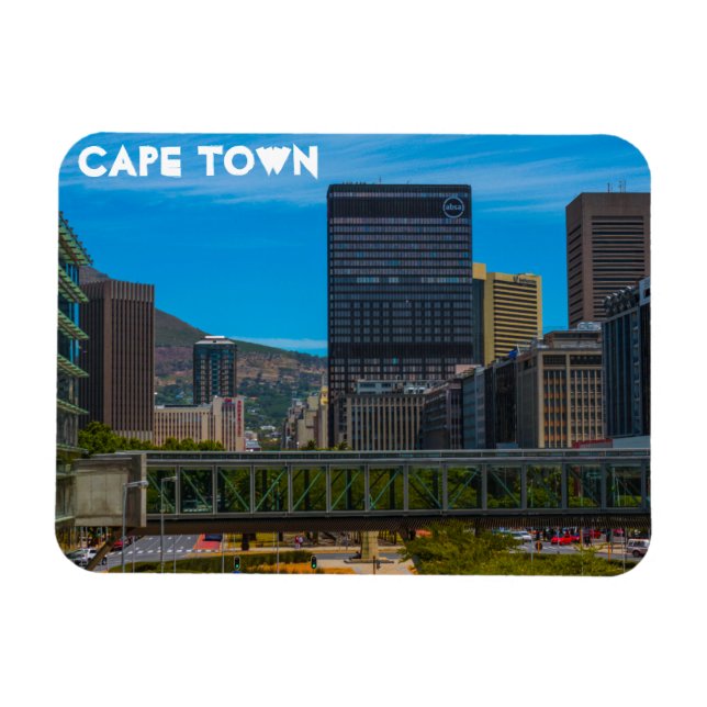 Cape Town Cityscape Architecture South Afrika Magnet (Horisontell)