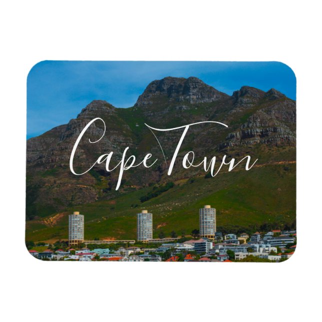 Cape Town Cityscape Architecture South Afrika Magnet (Horisontell)