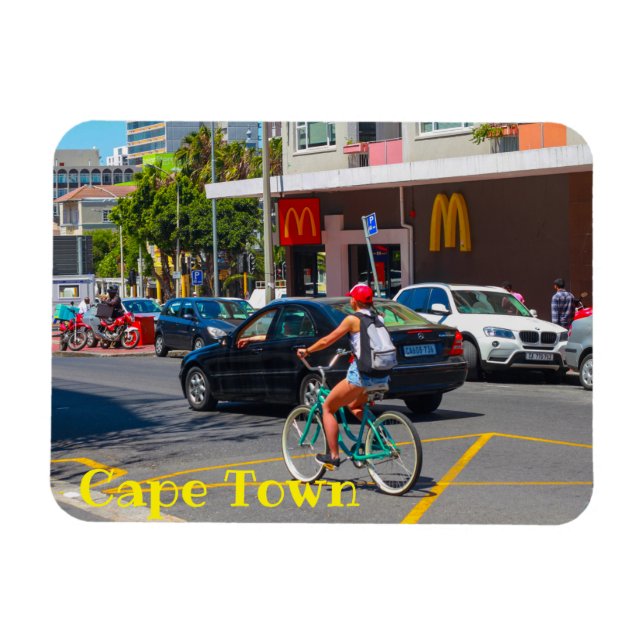 Cape Town Cityscape Architecture South Afrika Magnet (Horisontell)