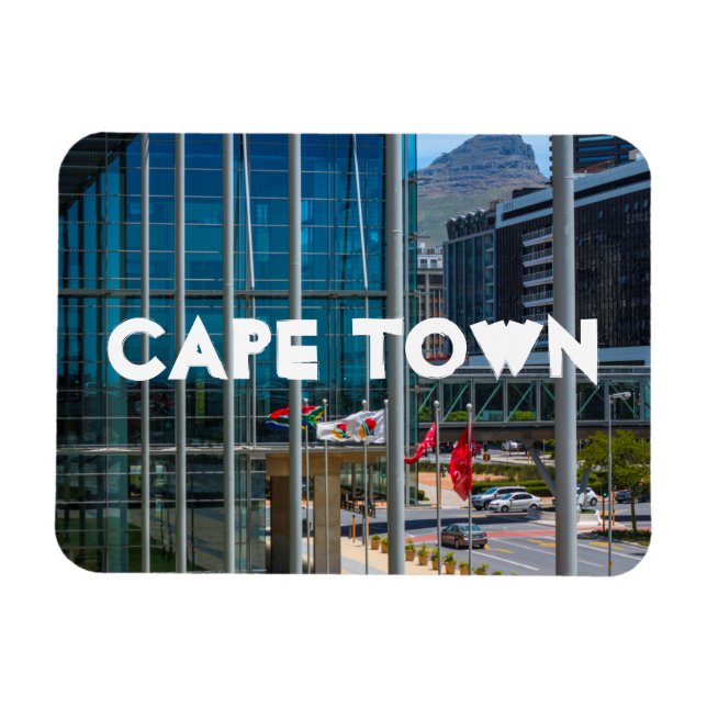 Cape Town Cityscape Architecture South Afrika Magnet (Horisontell)