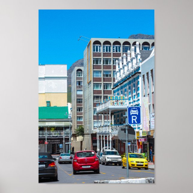 Cape Town Cityscape Architecture South Afrika Poster (Framsidan)
