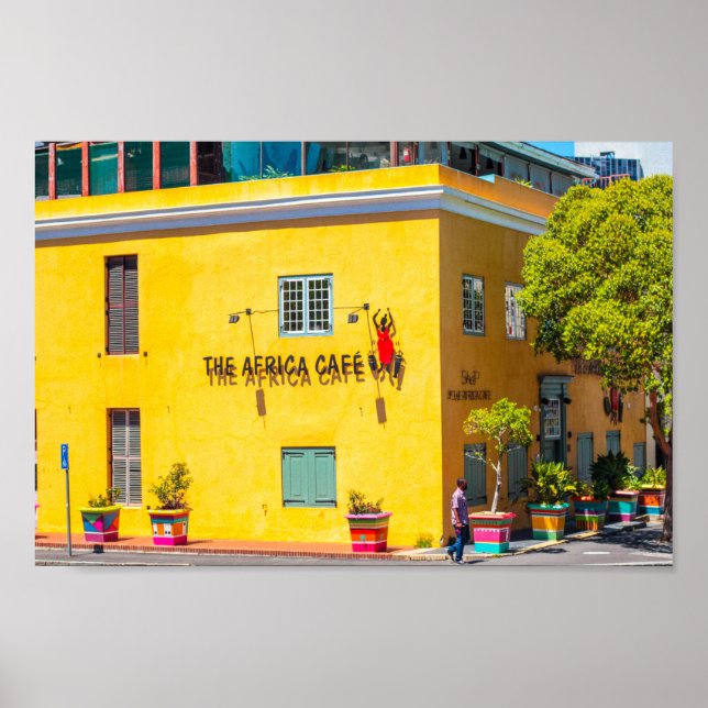 Cape Town Cityscape Architecture South Afrika Poster (Framsidan)