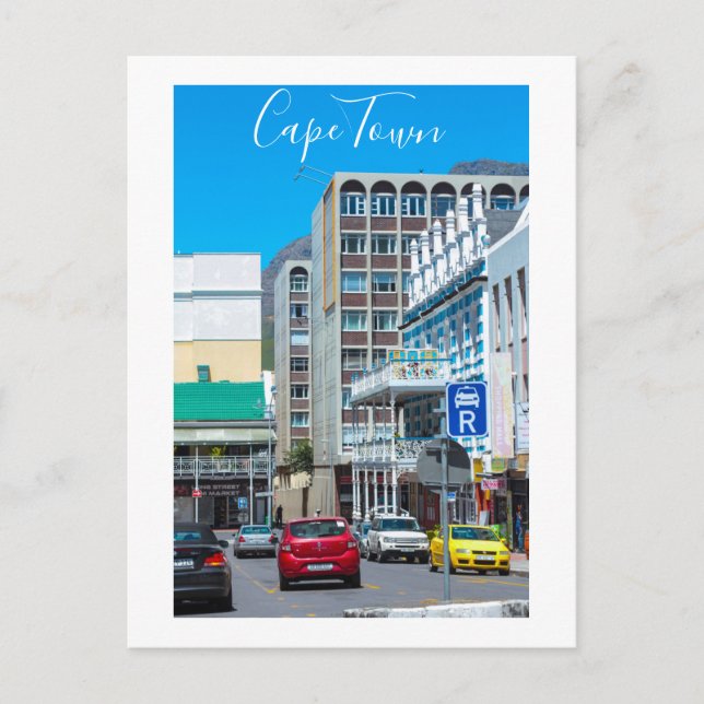 Cape Town Cityscape Architecture South Afrika Vykort (Framsida)