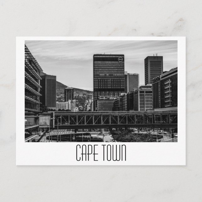 Cape Town Cityscape Architecture South Afrika Vykort (Framsida)
